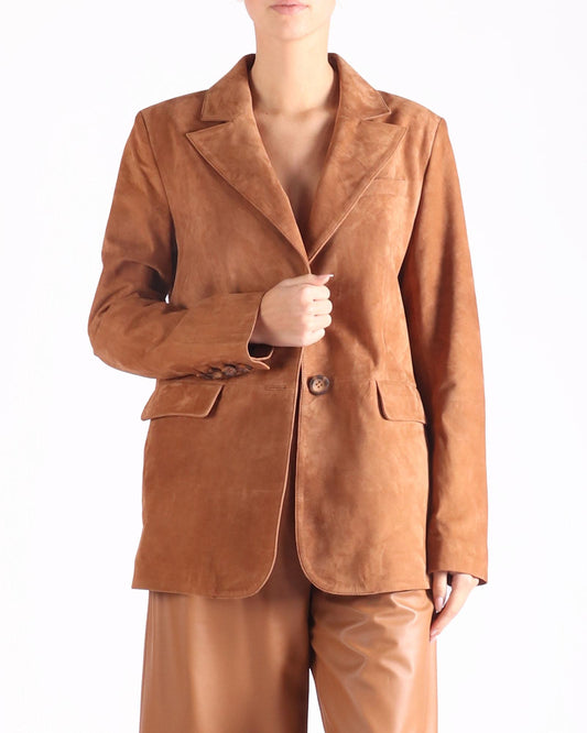 Arma jas in het bruin voor vrouwe