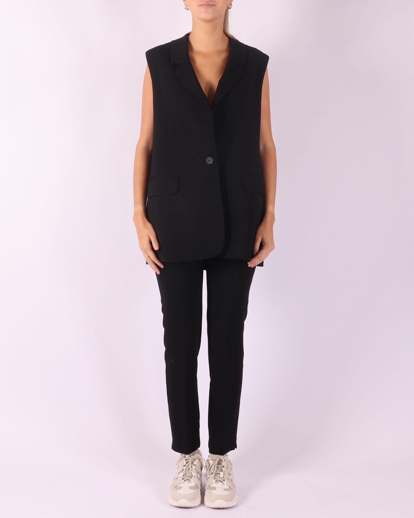 Access zwarte dames gilet