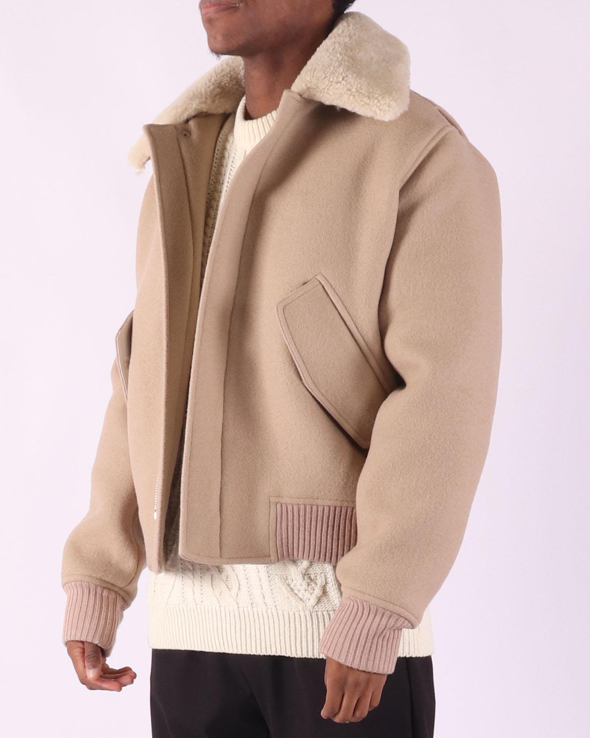 Beige pilotenjack van Ami voor heren