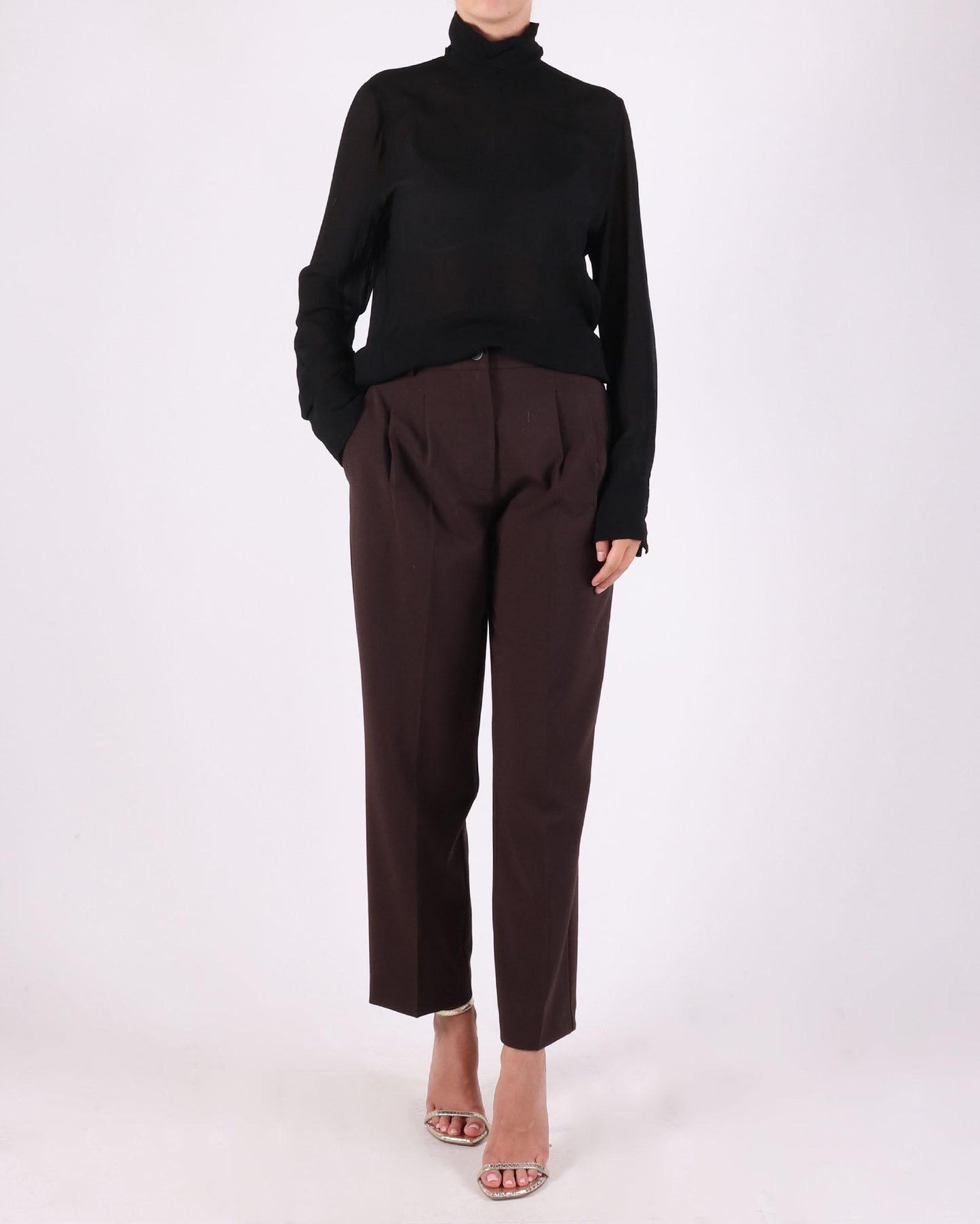 Nude turtleneck