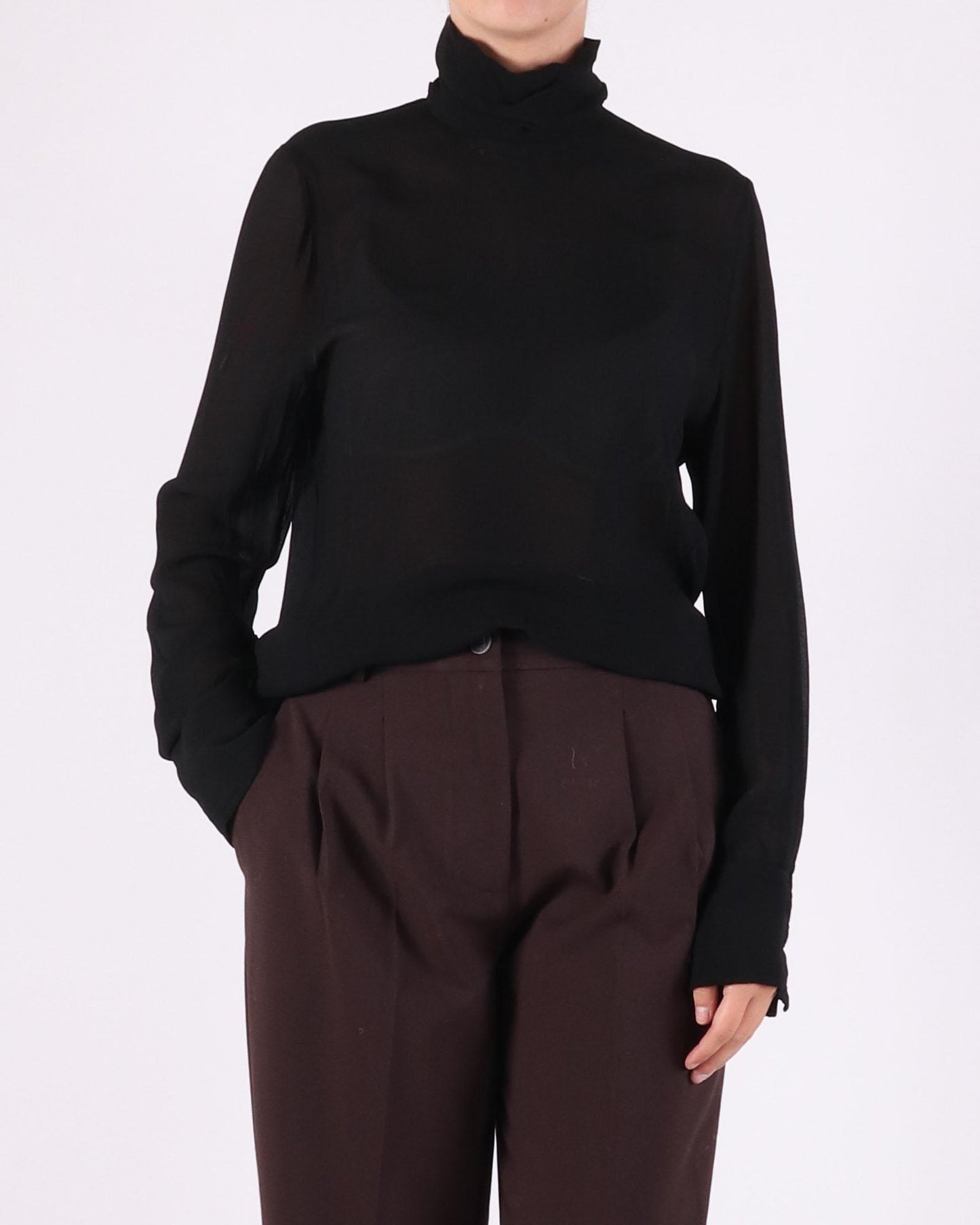 Nude turtleneck