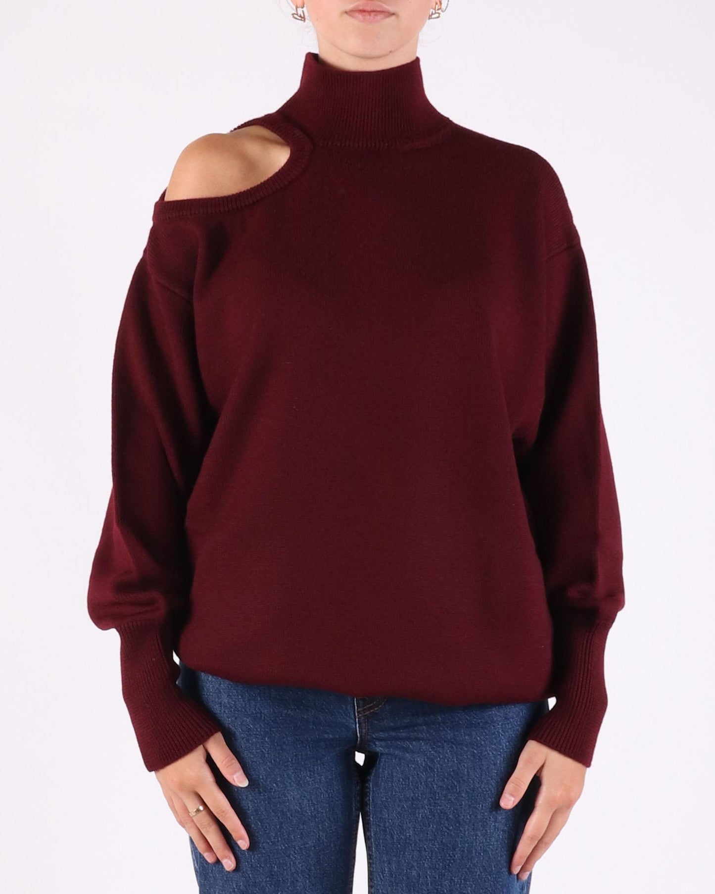 Nude turtleneck