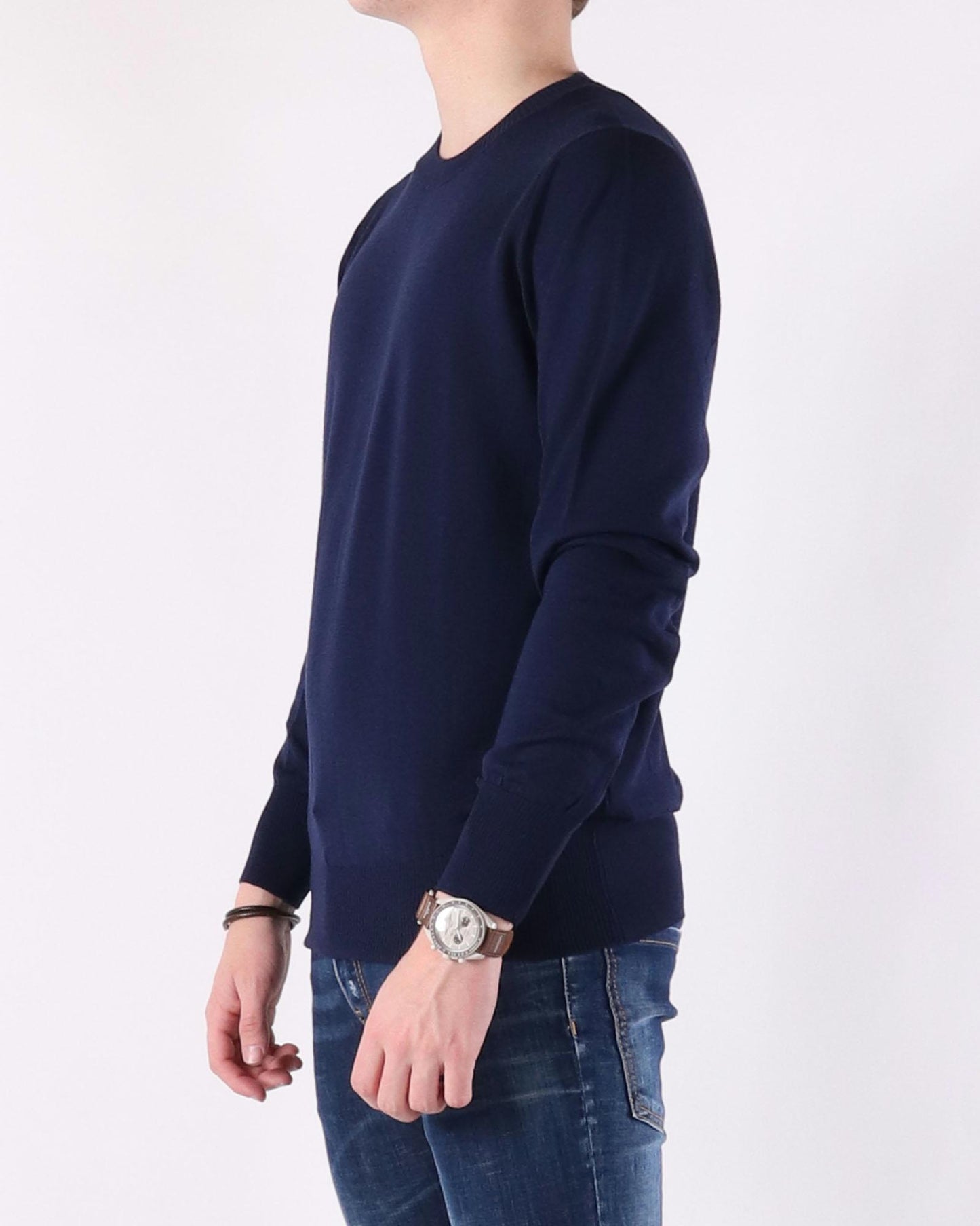 Donkerblauwe heren pullover van Ami