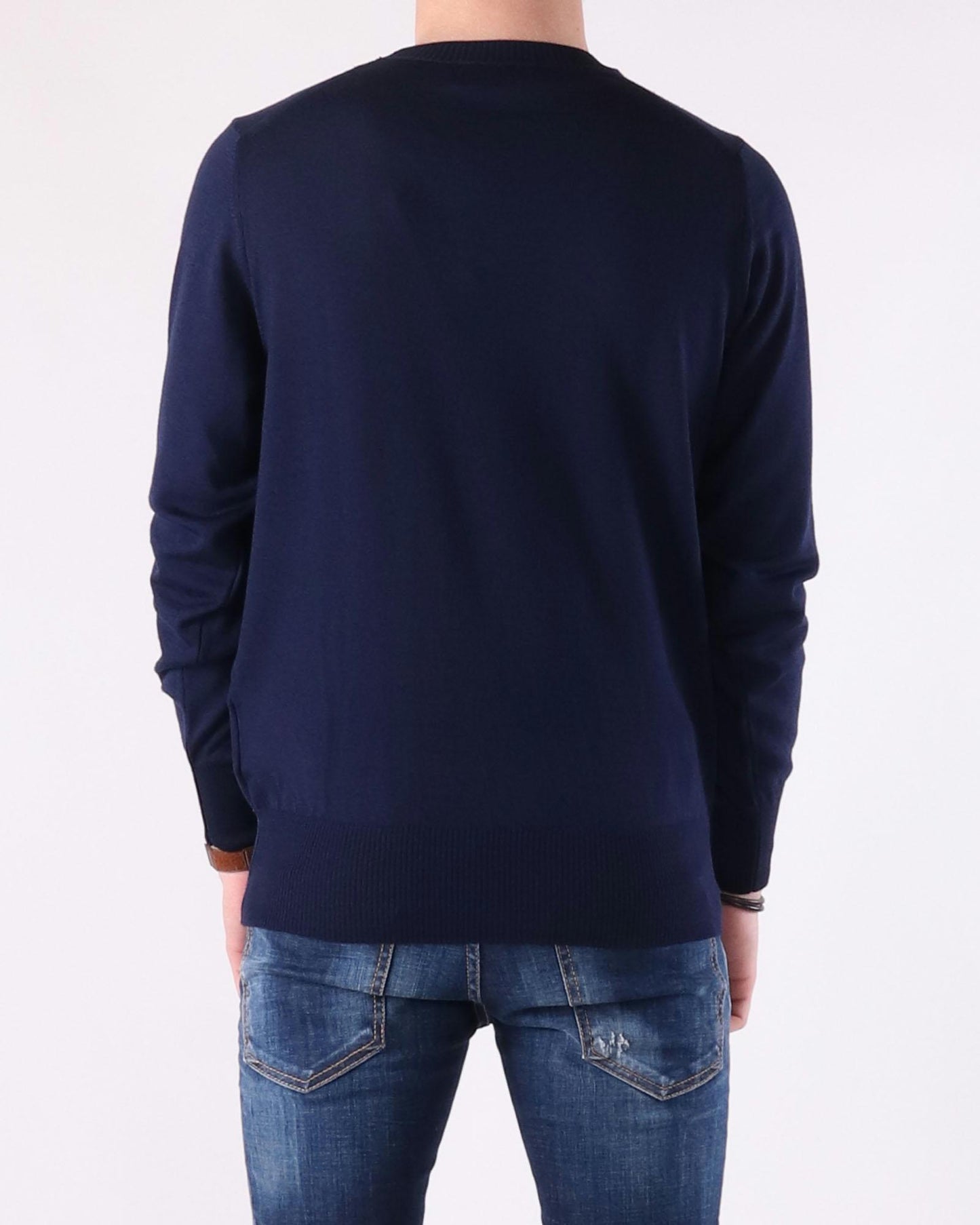 Donkerblauwe pullover voor heren van Ami
