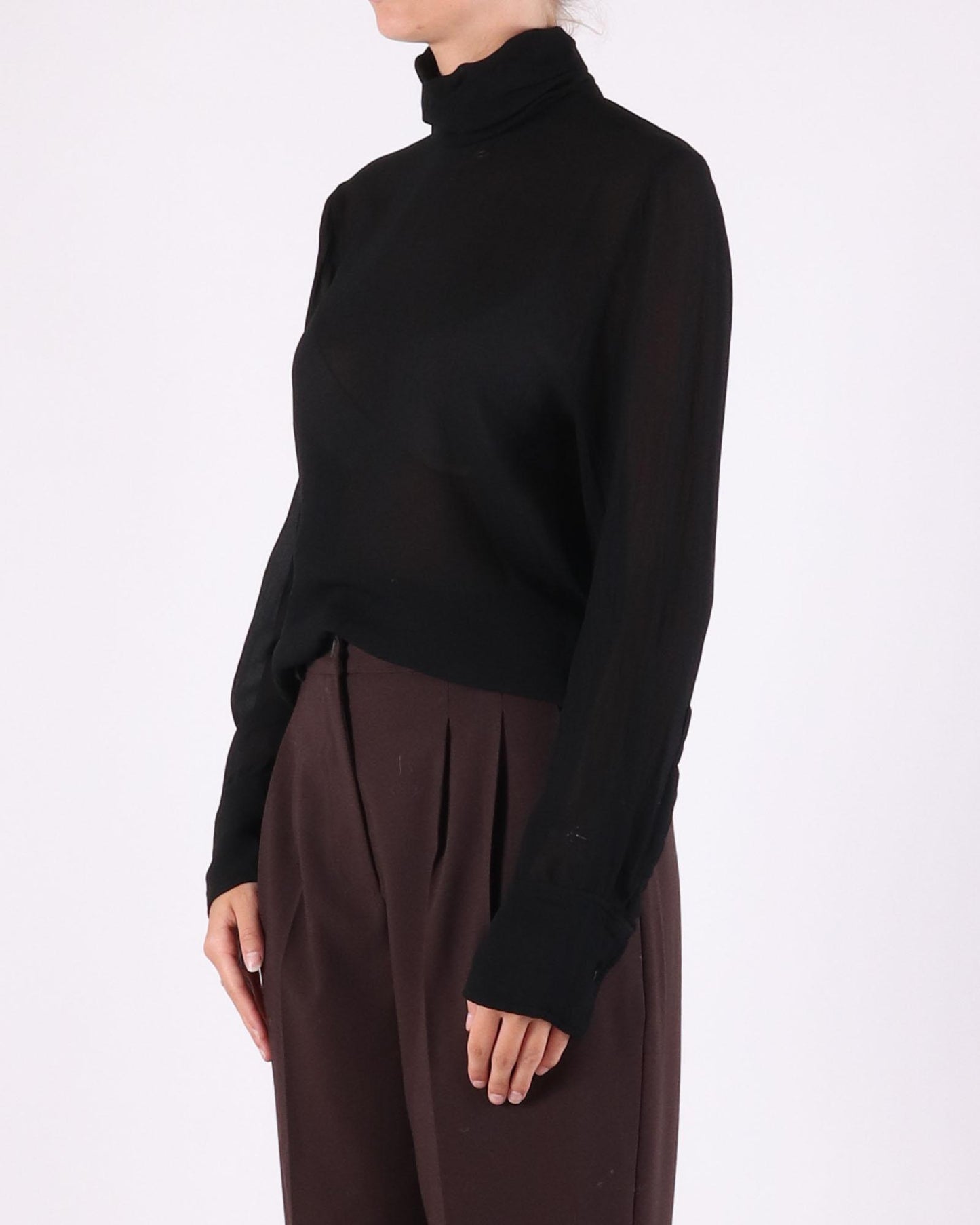 Nude turtleneck