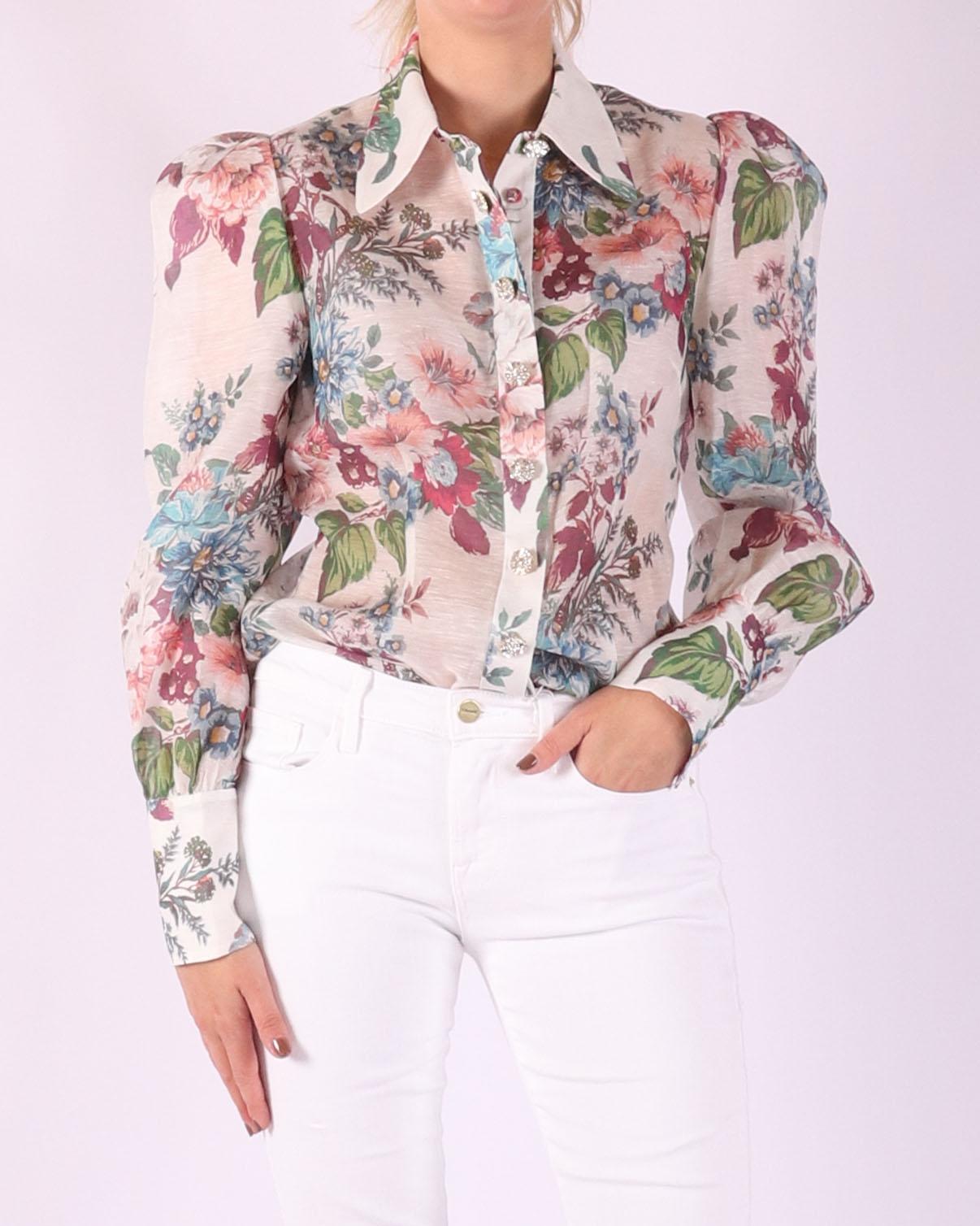 Zimmermann blouse met bloemenprint