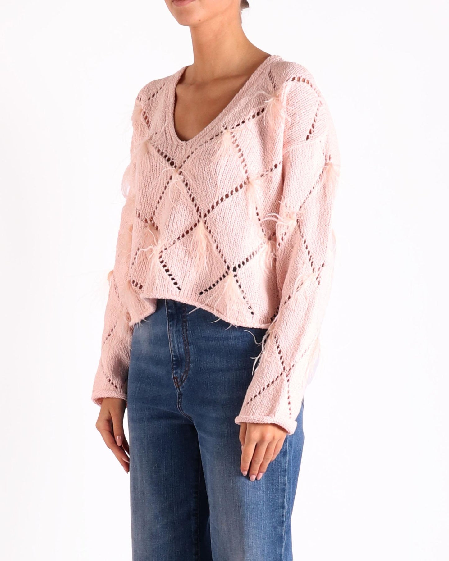 Twinset sweater in de kleur roze